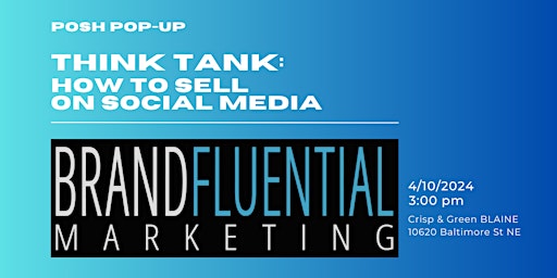 Imagem principal do evento PoSh Think Tank: How to Sell on Social Media