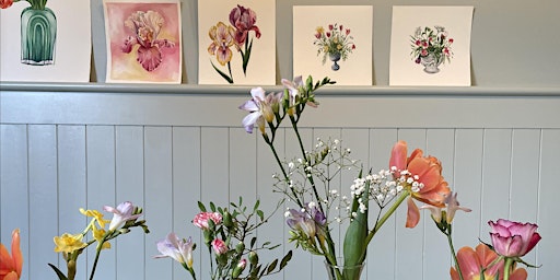 Watercolour Flower Painting Workshop - Sun 28th April primary image