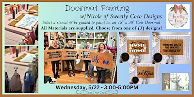 Doormat Painting with Nicole of Sweetly Coco Designs