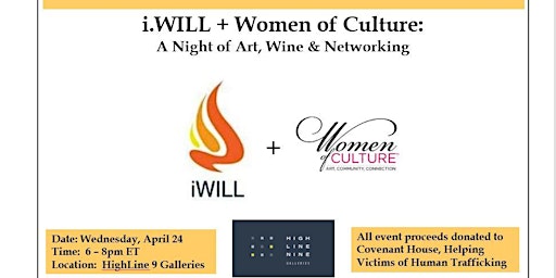 Imagem principal de i.WILL + Women of Culture - A Night of Art, Wine & Networking