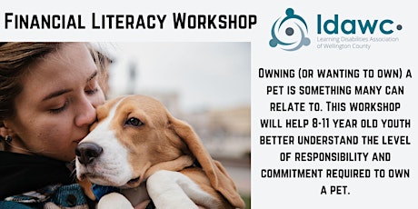 LDAWC-FINANCIAL LITERACY WORKSHOP - Pet Shop for 8-11 year olds