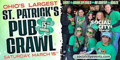 Hauptbild für SOCIAL CITY'S 15TH ANNUAL ST. PATRICK'S PUB CRAWL