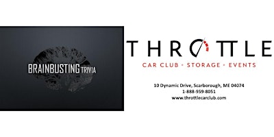 Primaire afbeelding van Brainbusting Trivia at Throttle Car Club