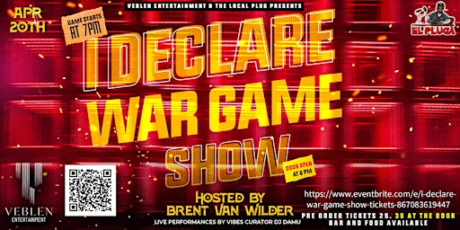 Imagem principal do evento I DECLARE WAR GAME SHOW