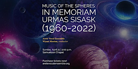 Music of the Spheres: In Memoriam Urmas Sisask (1960-2022)