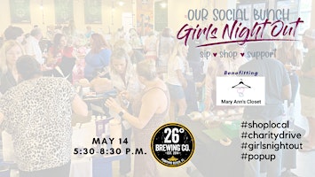 Imagem principal do evento Our Social Bunch Girls' Night Out Sip and Shop