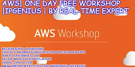 AWS| ONE DAY FREE WORKSHOP | SYSIIT IPGENIUS | By Real-Time Expert primary image