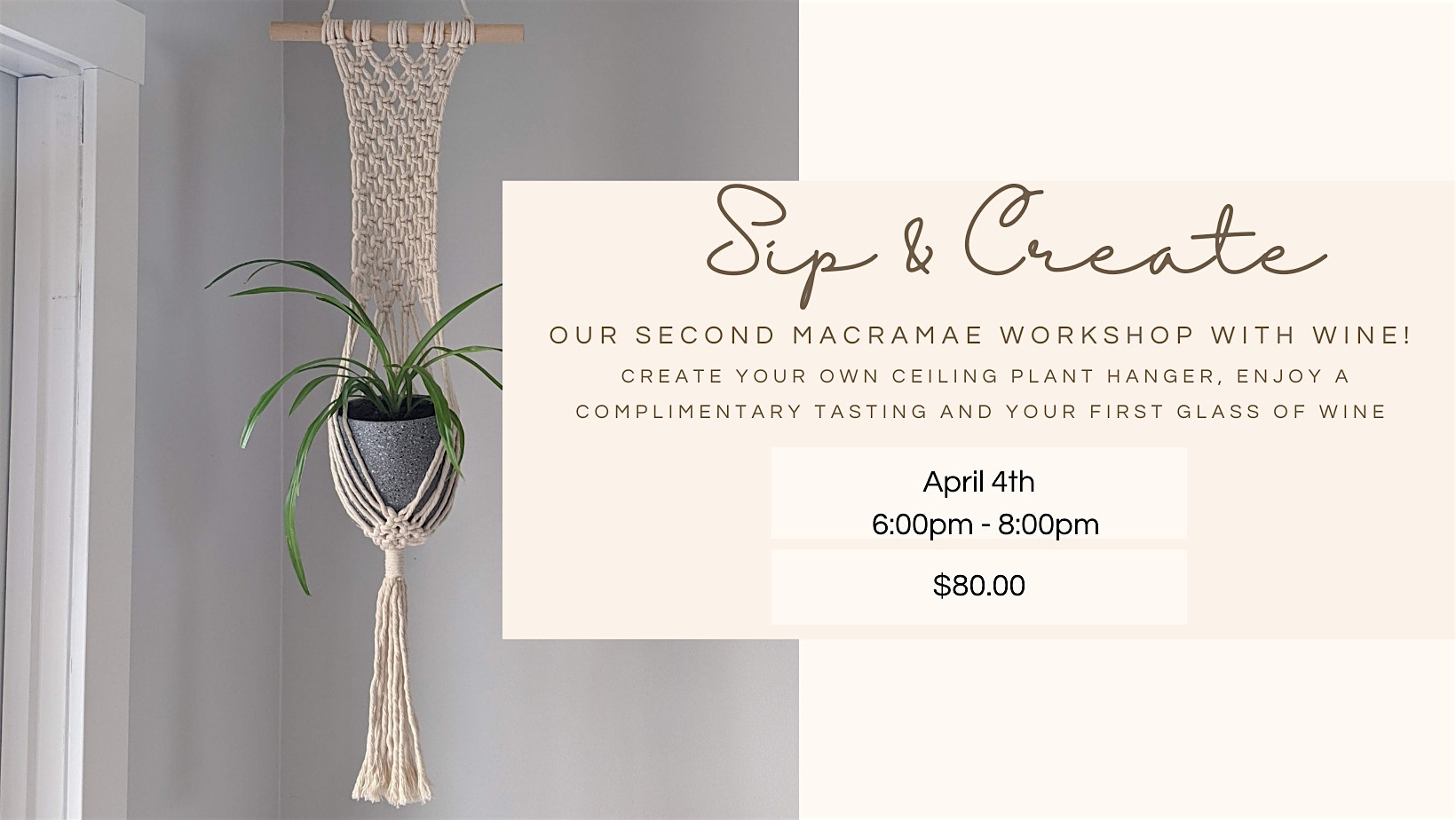 Copy of Sip & Create: Macrame with the Knotty Collective