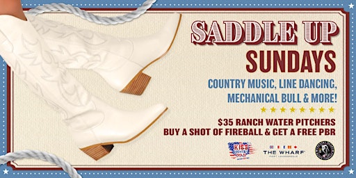 Imagem principal de Saddle Up Sundays at The Wharf FTL