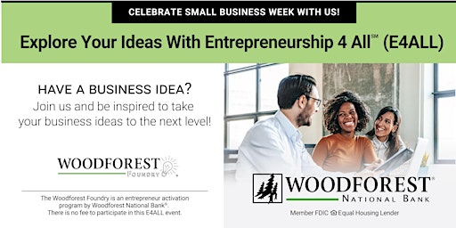 Hauptbild für Explore Your Ideas With Entrepreneurship 4 All (E4ALL) -Beckley, WV