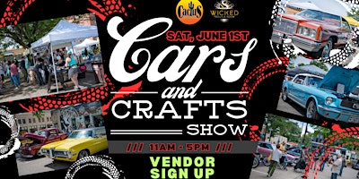 Imagem principal de 2024 Cars and Crafts Show Vendor Sign Up