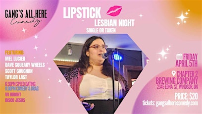 Lipstick Lesbian Night - Speed Dating & Comedy Show