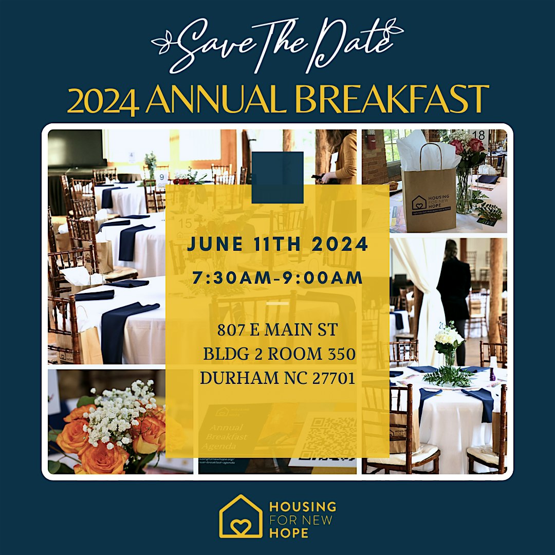 Housing for New Hope 2024 Annual Breakfast