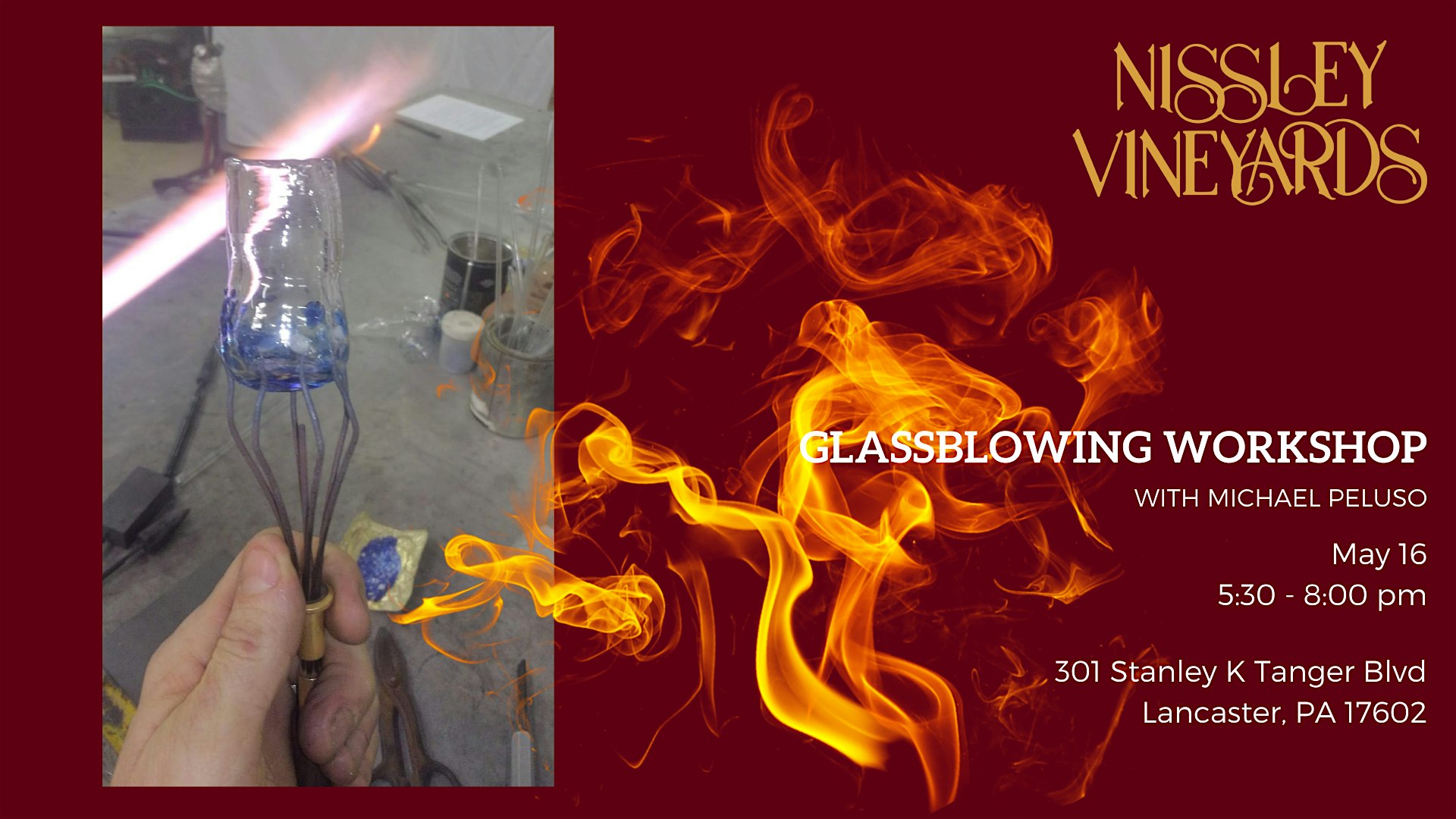 Glassblowing Workshop: Shot Glass\/Wine Sampler