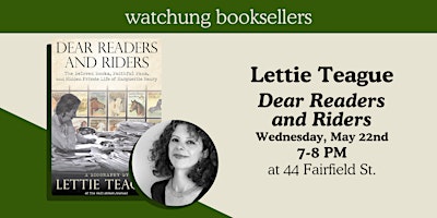 Imagem principal do evento Lettie Teague, "Dear Readers and Riders"