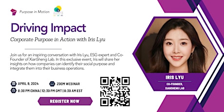 Driving Impact: Corporate Purpose in Action with Iris Lyu