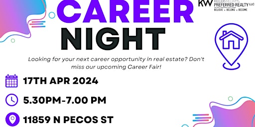 Image principale de Career Night 2024