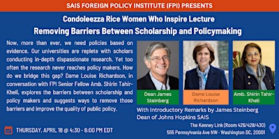 Removing Barriers Between Scholarship and Policymaking primary image
