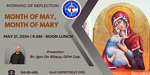 Imagem principal do evento Morning of Reflection: "Month of May, Month of Mary"