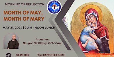 Imagem principal do evento Morning of Reflection: "Month of May, Month of Mary"