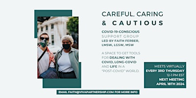 Careful, Caring & Cautious | A COVID-19 Support Group | April primary image