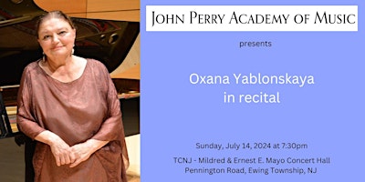 Hauptbild für Oxana Yablonskaya in Recital - JPA 2024