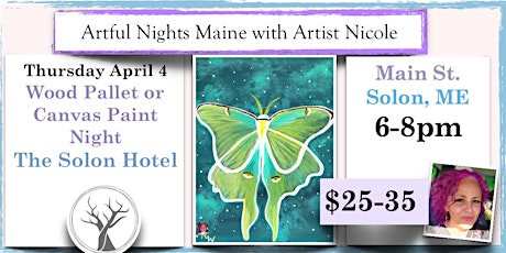 Wood Pallet or Canvas Paint Night at The Solon Hotel, Solon ME