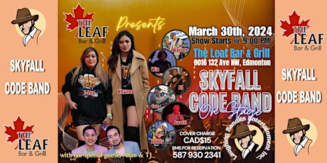 Skyfall Code Band at The Leaf Bar & Grill!