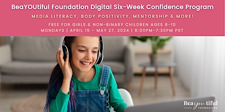 Imagen principal de ONLINE Six-Week Confidence Program - Girls 8-10