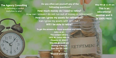Secure your future: Retirement by the Financial Intelligence Agency primary image