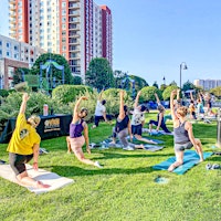 Sip & Stretch in Commons Park