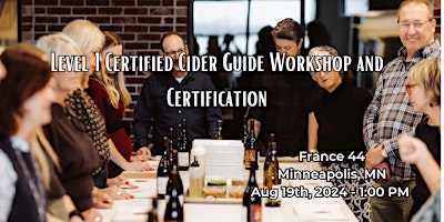 Hauptbild für Certified Cider Guide Workshop and Certification Minneapolis, MN
