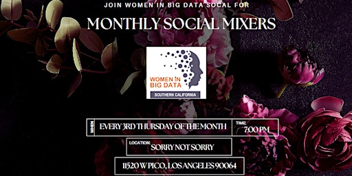 Monthly Social Mixer with Women In Big Data SoCal primary image