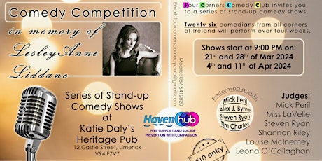 Comedy competition in memory of LesleyAnne Liddane