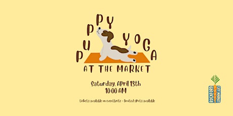 Puppy Yoga at The Market primary image