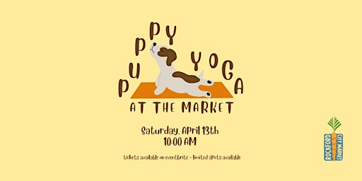 Primaire afbeelding van Puppy Yoga at The Market