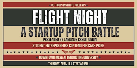 Flight Night 2024: A Student Startup Pitch Battle presented by Landings CU