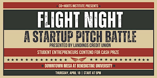 Hauptbild für Flight Night 2024: A Student Startup Pitch Battle presented by Landings CU