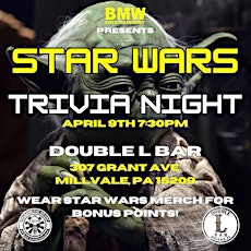 Star Wars Trivia Night @ Double L Bar (Millville PA)