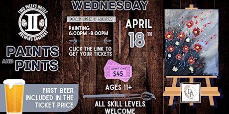 April Paint & Sip @ Two Weeks Notice Brewing Co.