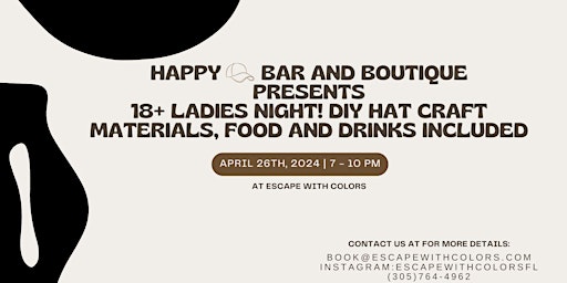 Imagem principal de Discover the Art of Hat Crafting!  Join us for an exclusive Ladies Night!