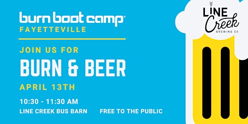 Line Creek Bus Barn x Burn Boot Camp Fayetteville Pop Up Camp primary image