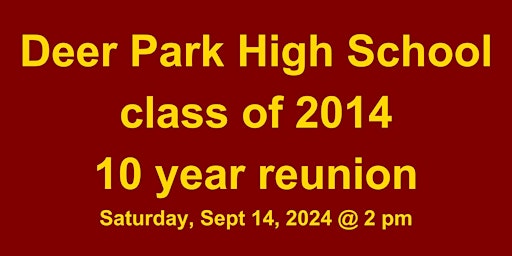DPHS c/o 2014 - 10 year reunion primary image