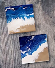 Make Your Own Ocean Pour Coasters