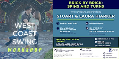 Hauptbild für Stuart & Laura Intermediate West Coast Swing Workshop