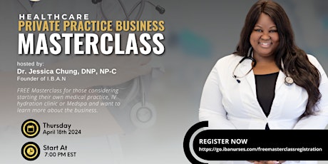 FREE Healthcare Private Practice Business Masterclass on April 18th, 2024