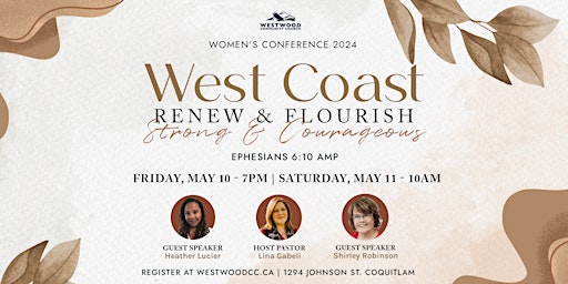 Immagine principale di 2024 West Coast Renew & Flourish Women's Conference 