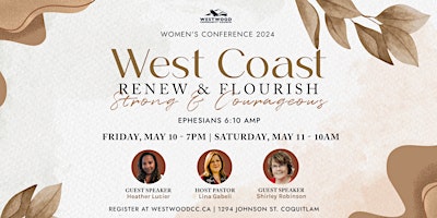 Imagem principal do evento 2024 West Coast Renew & Flourish Women's Conference