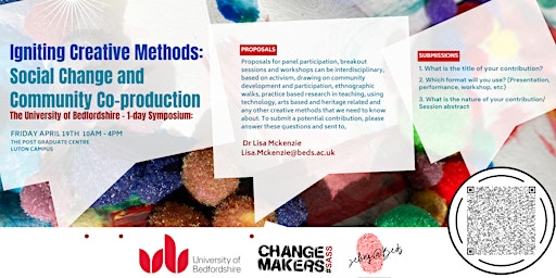 Imagem principal do evento Igniting Creative Methods: Social Change and Community Co-production