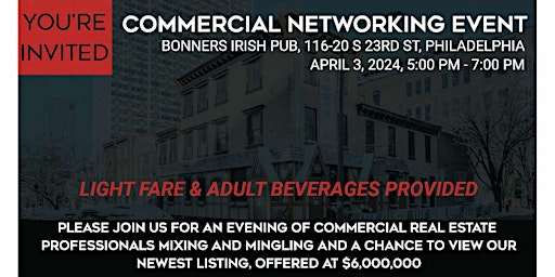 Primaire afbeelding van Commercial Networking Event, Bonners Irish Pub